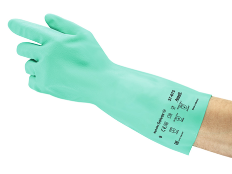 Ansell Solvex 37-675 Green Large Gloves, All Sizes, 6 PACK