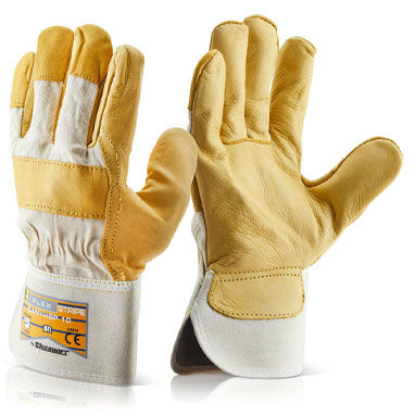 GARDEN & PET SUPPLIES - B-Flex Canadian Yellow Hide Gloves (One Pair)