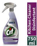GARDEN & PET SUPPLIES - Cif Pro Formula 2in1 Kitchen Cleaner Disinfectant Spray 6 x 750ml