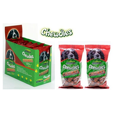 Chewdles Chunks Beef Dog Treats 180g - GARDEN & PET SUPPLIES