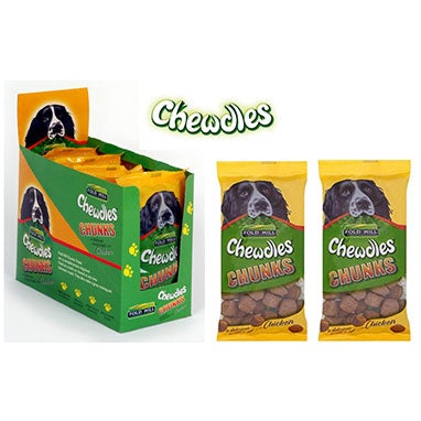 Chewdles Chunks Chicken Dog Treats 180g - GARDEN & PET SUPPLIES