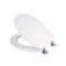 Croydex Flexi-Fix Toilet Seat, Wood White & Chrome WL600822H - Garden & Pet Supplies