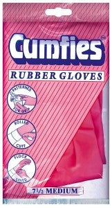 Cumfies  Rubber Gloves Medium {1 Pair} - Garden & Pet Supplies