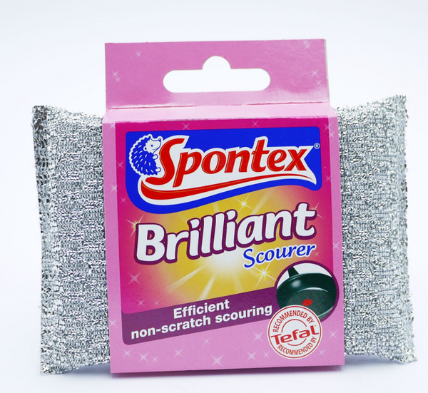 Spontex Brilliant Non Scratch Scourer - GARDEN & PET SUPPLIES