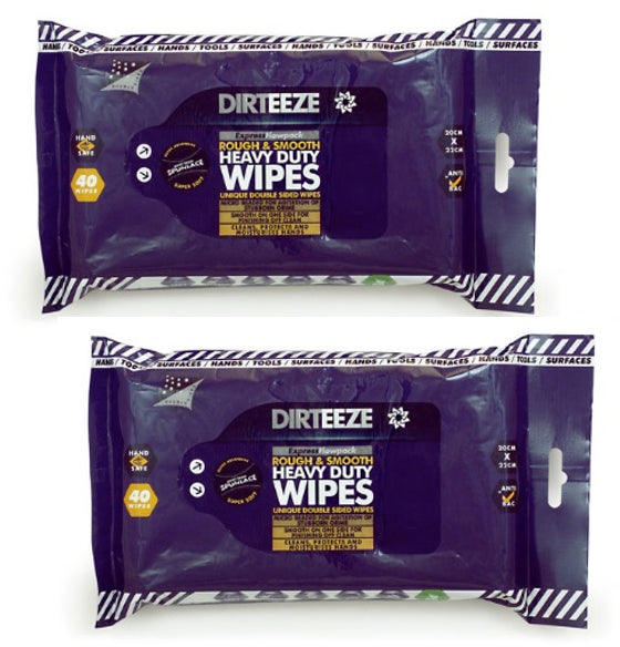 Dirteeze Rough and Smooth Scrubbing Trade Wipes, 40-Count Flowpack - GARDEN & PET SUPPLIES