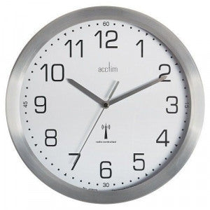 Parona Silver Remote Control 23cm Wall Clock - Garden & Pet Supplies
