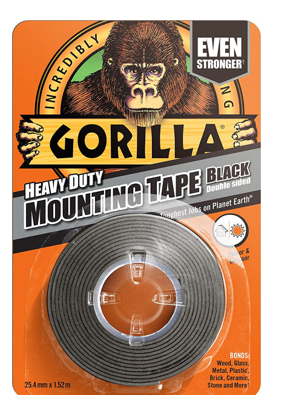 GARDEN & PET SUPPLIES - Gorilla Heavy Duty Black Mounting Tape 1.5m