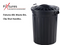 GARDEN & PET SUPPLIES - Fixtures Strata Refuse Bin Secure Push On Lid Black 80L