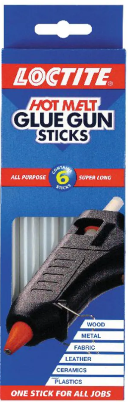 Loctite Hot Melt Glue Stick 200mm x 11mm (Pack of 6) 639713