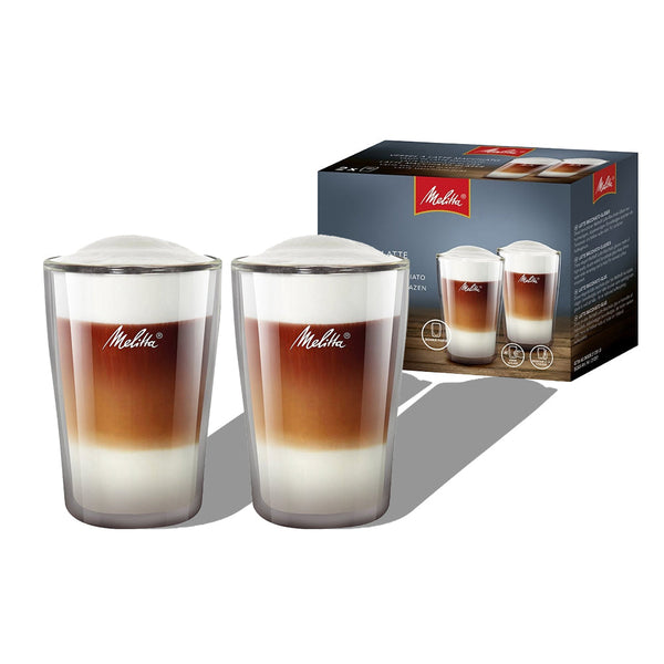 Melitta Latte Glass Set 0.3 Litre Pack 2's - Garden & Pet Supplies