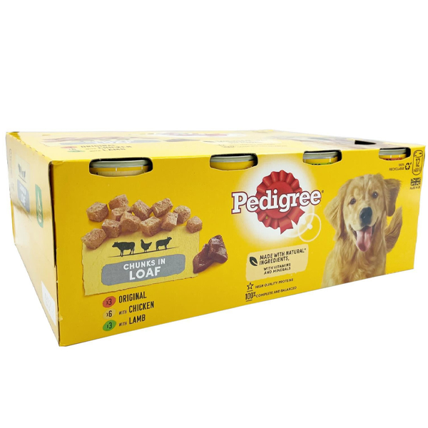 Pedigree Adult Dog Food Tins Mixed Selection in Loaf 6 x 400g