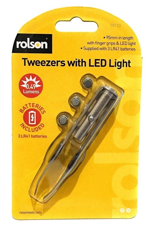 GARDEN & PET SUPPLIES - Rolson Tweezers With LED Light