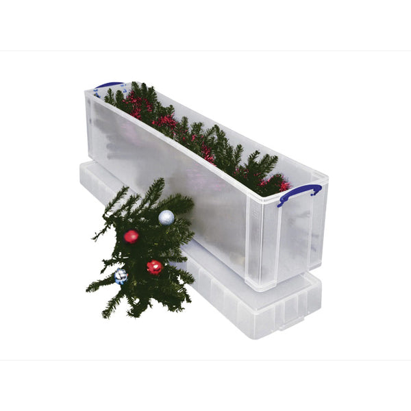 GARDEN & PET SUPPLIES - Really Useful Clear Plastic Storage Box 77 Litre