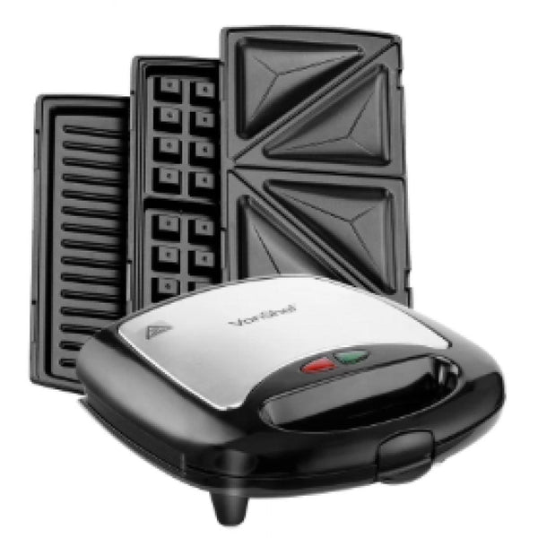 RUSSELL HOBBS 3 IN 1 DEEP FILL SANDWICH PANINI & WAFFLE MAKER - 750W - Garden & Pet Supplies