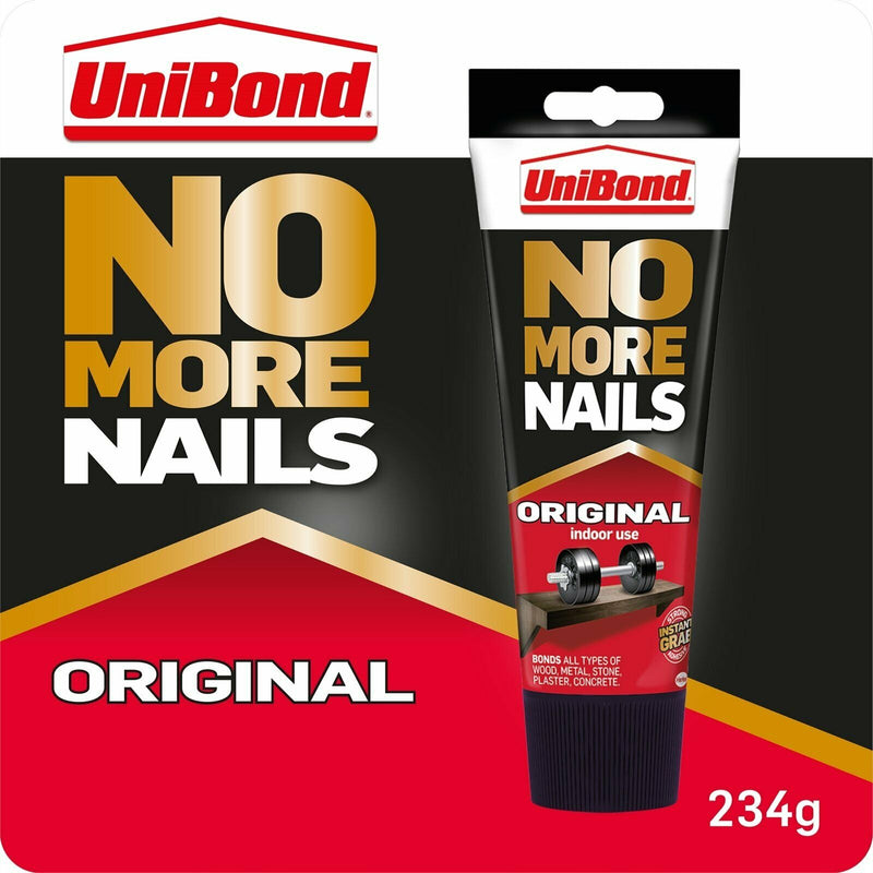 Unibond No More Nails Original Adhesive Glue 234g - GARDEN & PET SUPPLIES