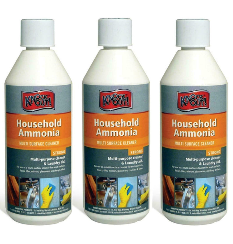 Knock Out Household Ammonia 500ml Multi Purpose {1-6 Pack}
