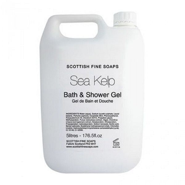 Scottish Fine Soaps Sea Kelp Luxury Bath & Shower Gel 5 Litre - GARDEN & PET SUPPLIES