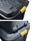 Strata Heavy Duty Storage Trunk On Wheels Black Plastic 145L