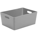 GARDEN AND PET SUPPLIES - Wham Grey Rectangular Studio Basket 5.02 11.5 Litre