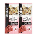 Webbox Cat Treats Tasty Sticks Salmon & Trout 6 Sticks {12 Packs} - Garden & Pet Supplies