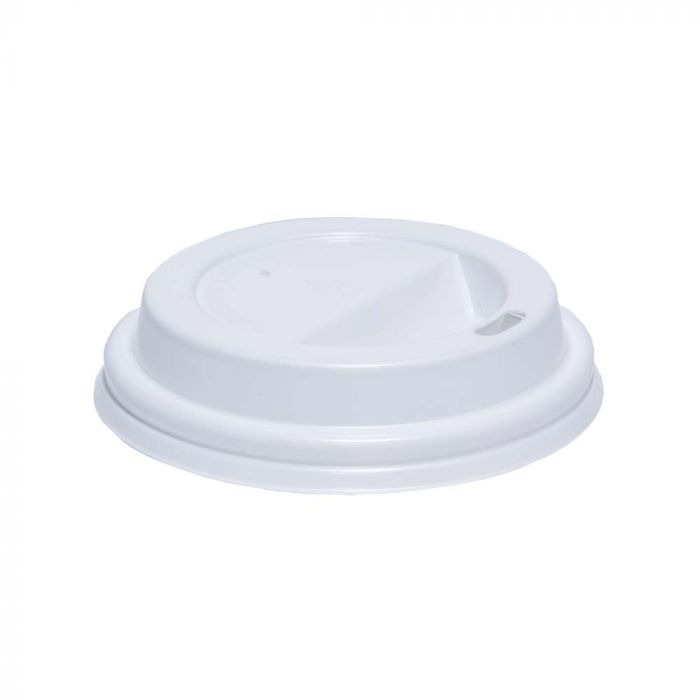 8oz Bio Sip Through White Lids Pack 50's